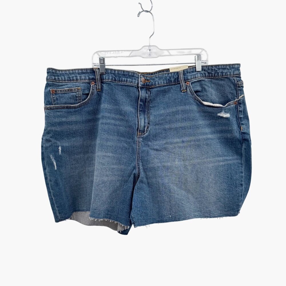 NEW Universal Thread Raw Hem Boyfriend Jean Shorts Size 26W